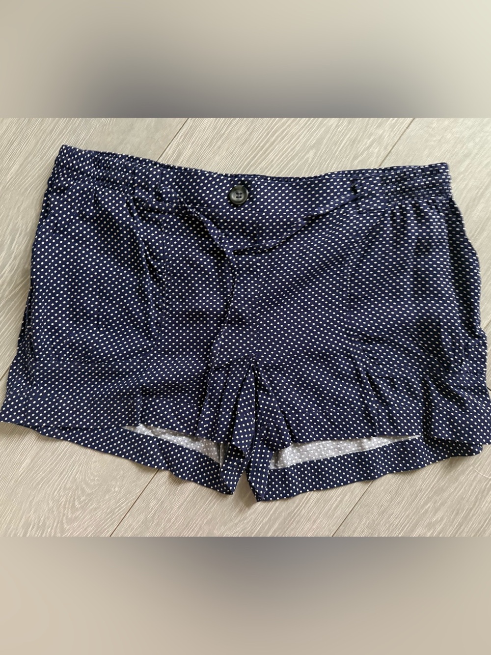American Rag Navy Polka Dot High-Rise Shorts